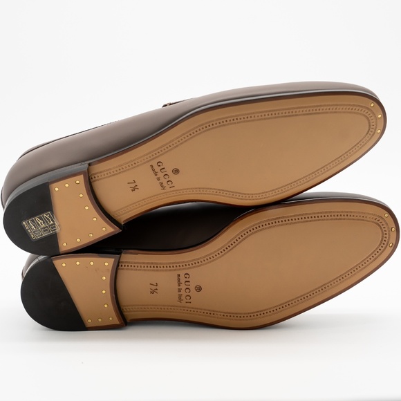 size 7.5G 8 US Gucci 100 Anniversary Loafers Horsebit Jordaan Brown Leather main image 11